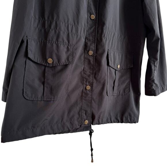 Sanctuary Lightweight Black Rain Jacket Rolled Sleeve, Size‎ Large - Picture 6 of 11